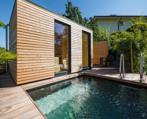 Bio-Minipool und Sauna