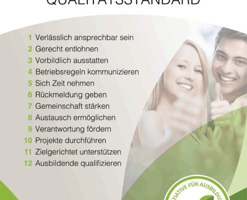 Ausbildungsbetrieb Qualitätsstandard