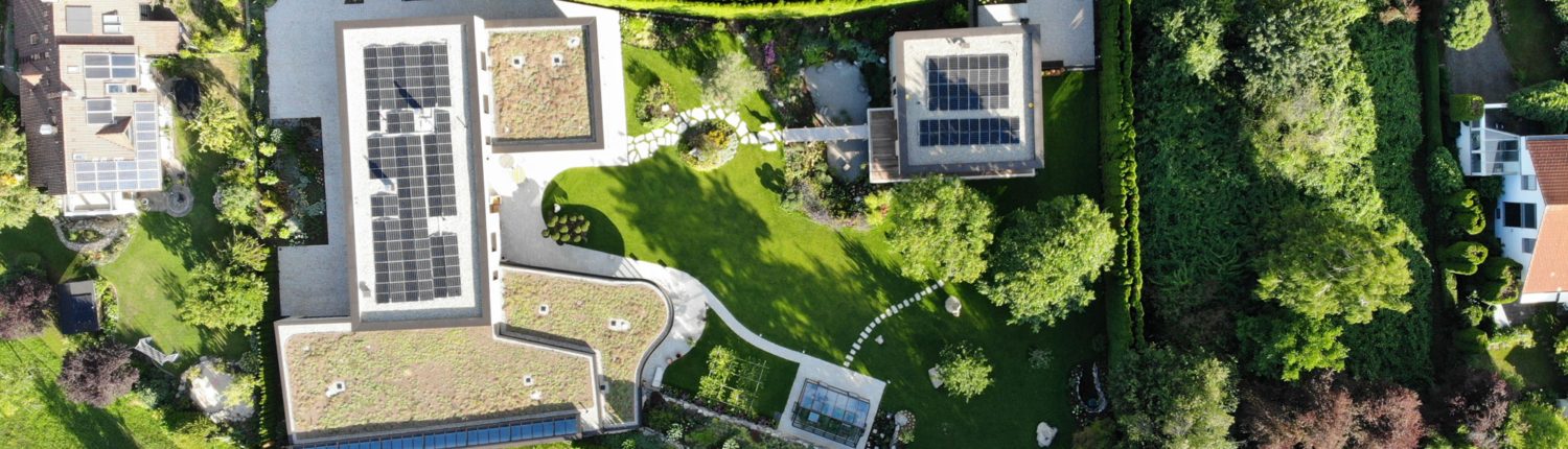 Luftaufnahme-Garten